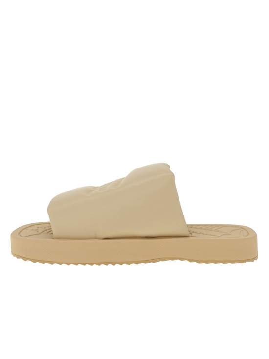 Burberry Men Knight Slides Soft Beige Leather Size 11 New main image 6